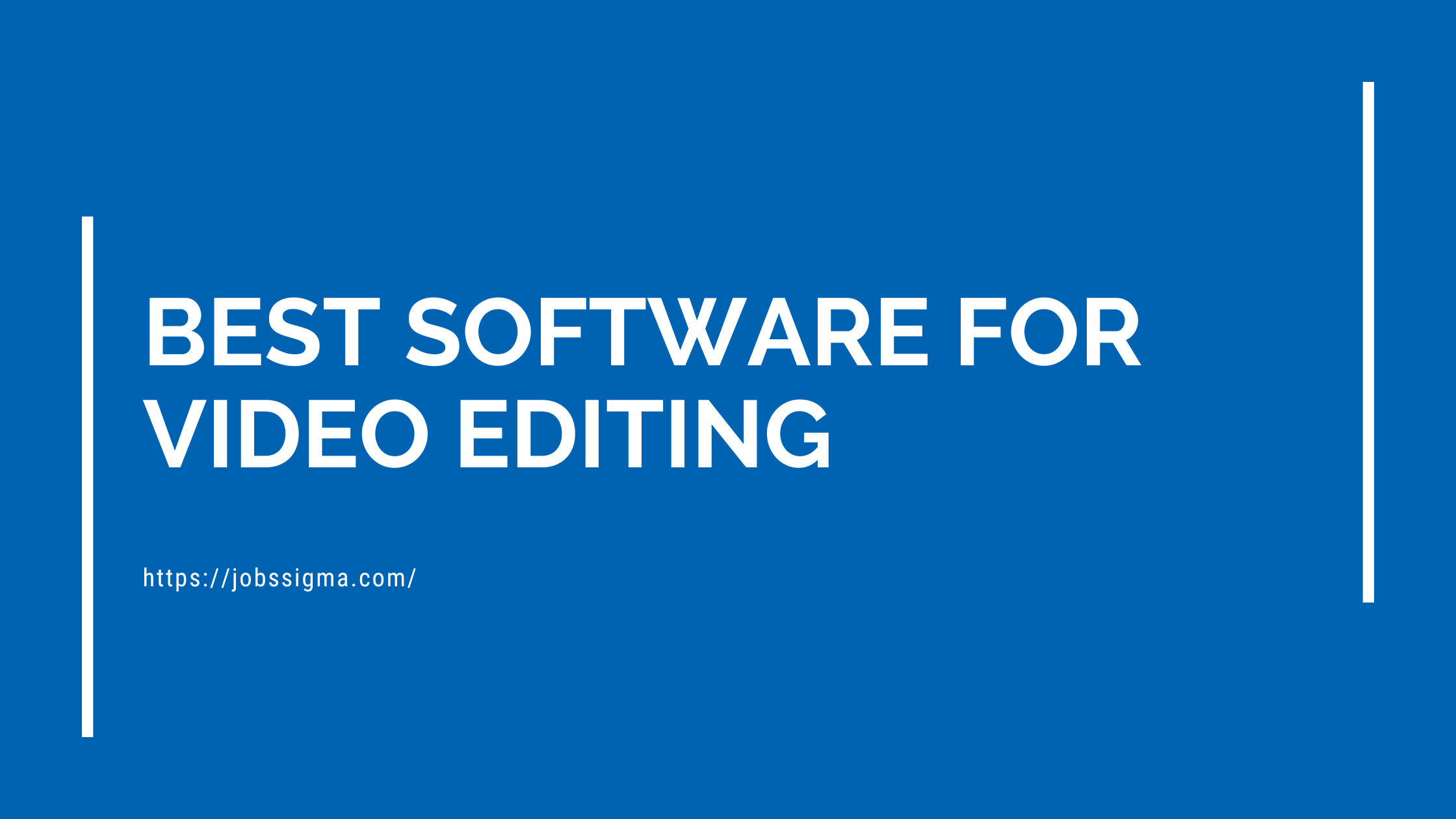 Best Software For Video Editing