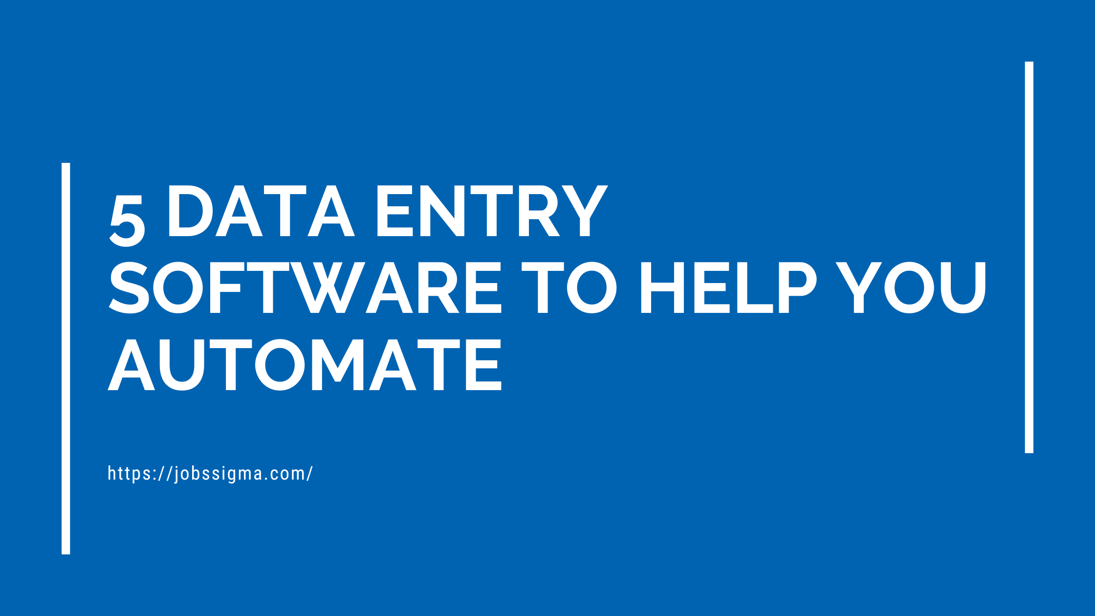 5 Data Entry Software to Help You Automate