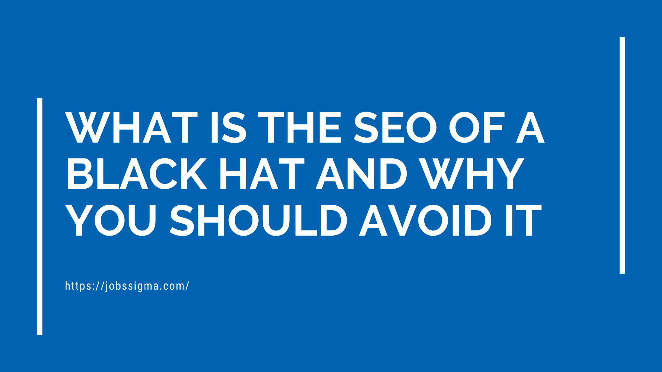 What Is The SEO Of A Black Hat And Why You Should Avoid It